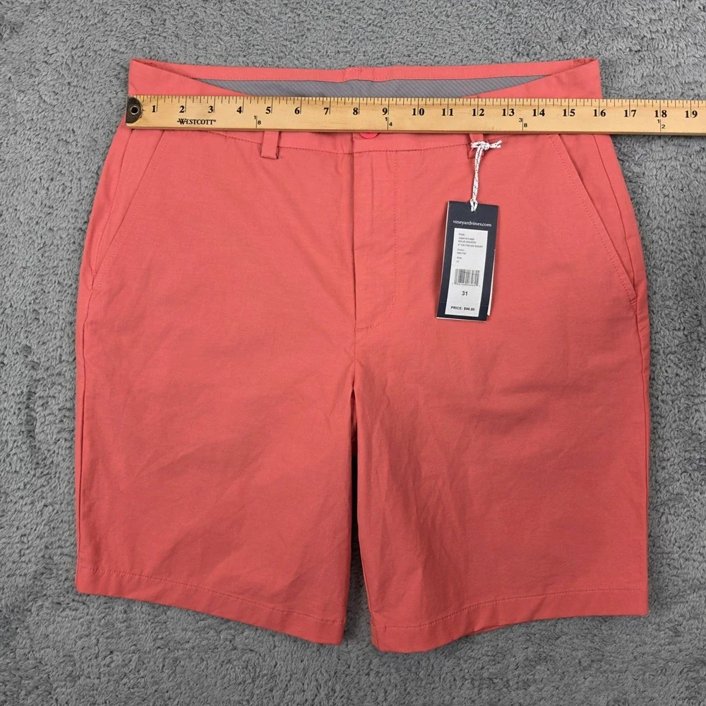 Vineyard Vines On The Go Shorts Mens 31 Pink 9
